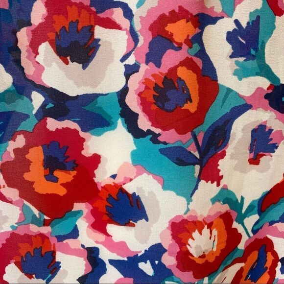 Laundry by Shelli Segal sleeveless floral blouse M - Picture 2 of 10